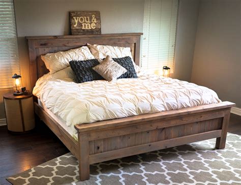 rustic farmhouse king bed